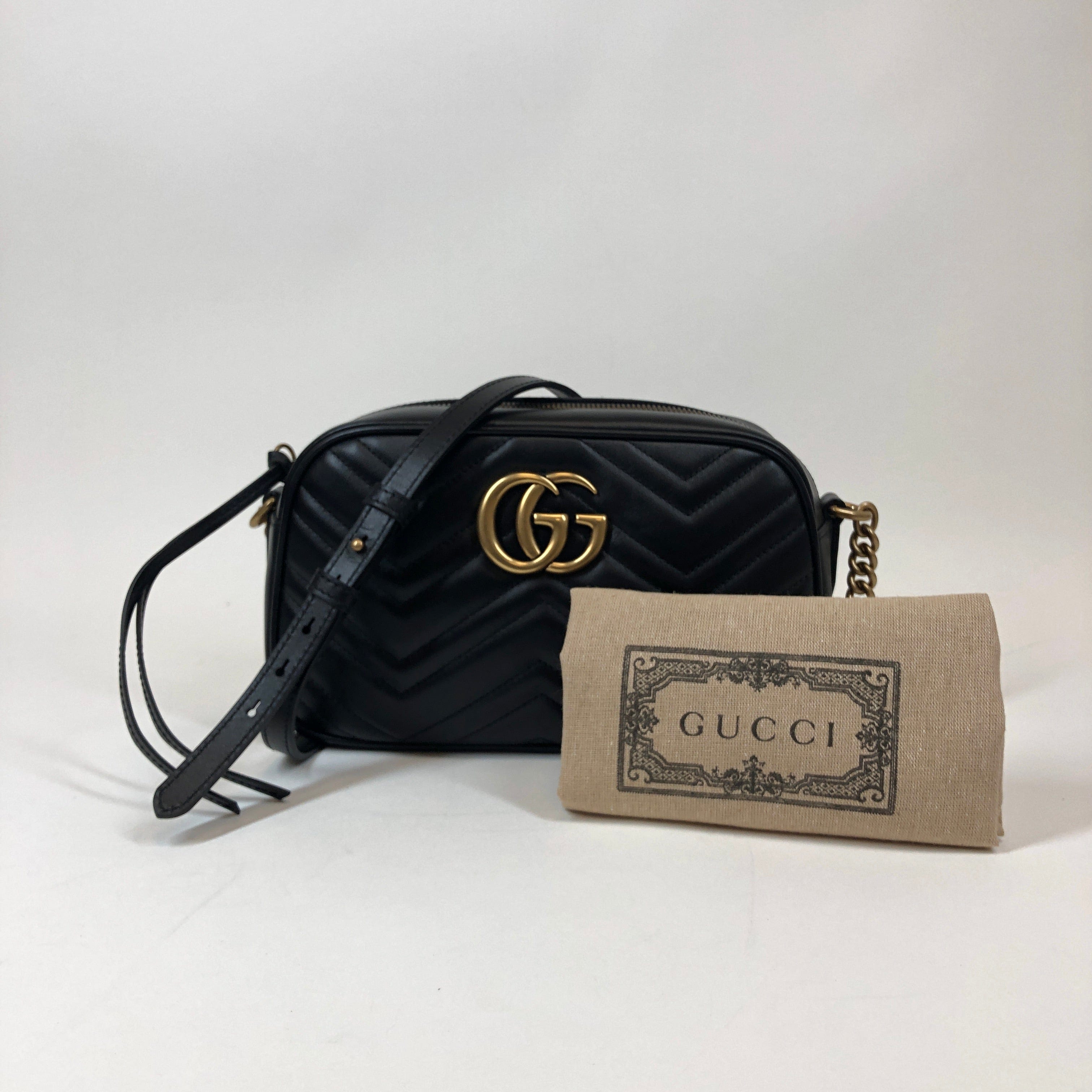 Gucci Black Gucci Marmont Shoulder Bag PXL1174