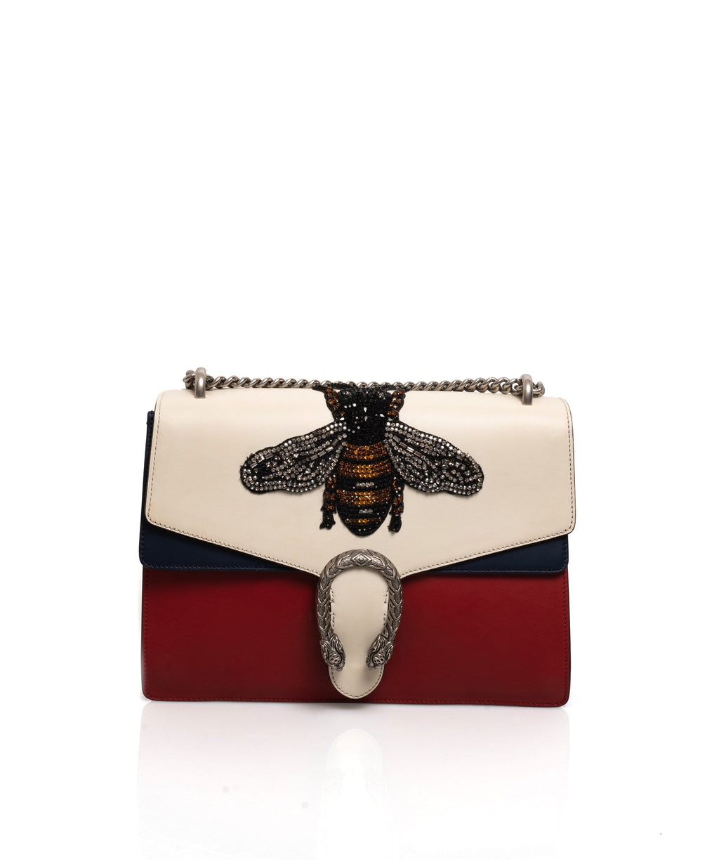 gucci bags gucci bee embroidered dionysus flap bag adl1399