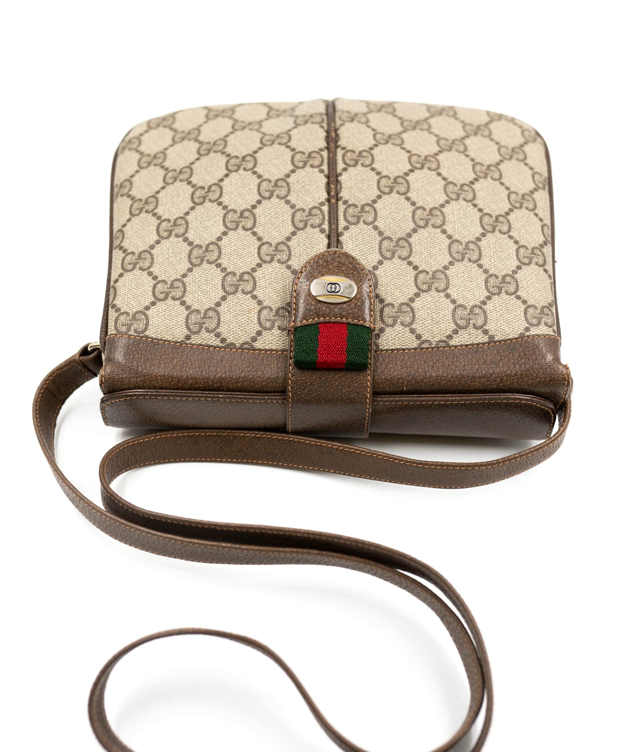 Gucci Gucci Beige GG Canvas Crossbody Bag - AGC1131