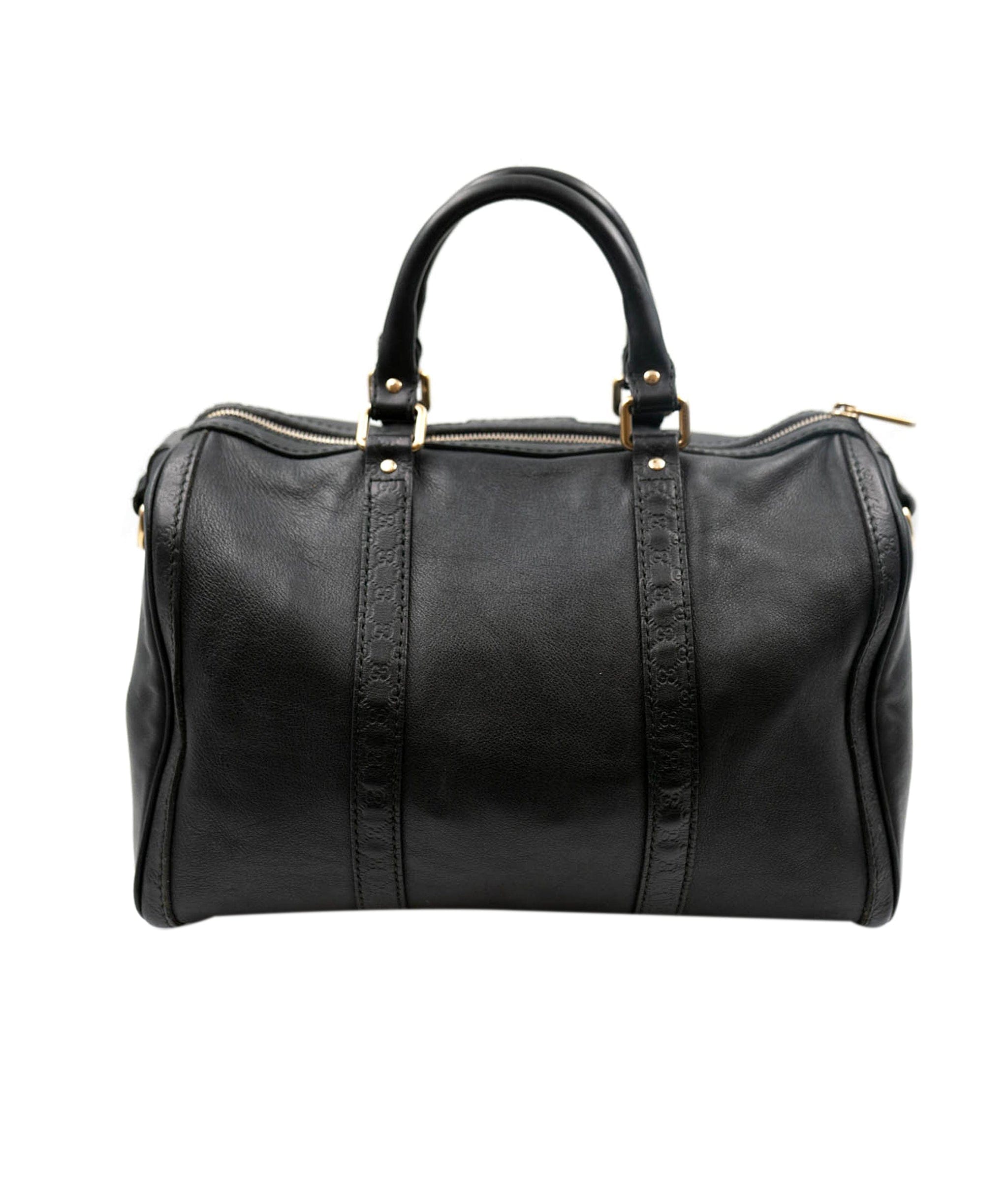 Gucci Gucci Black GG Leather Boston Bag - ADL1908