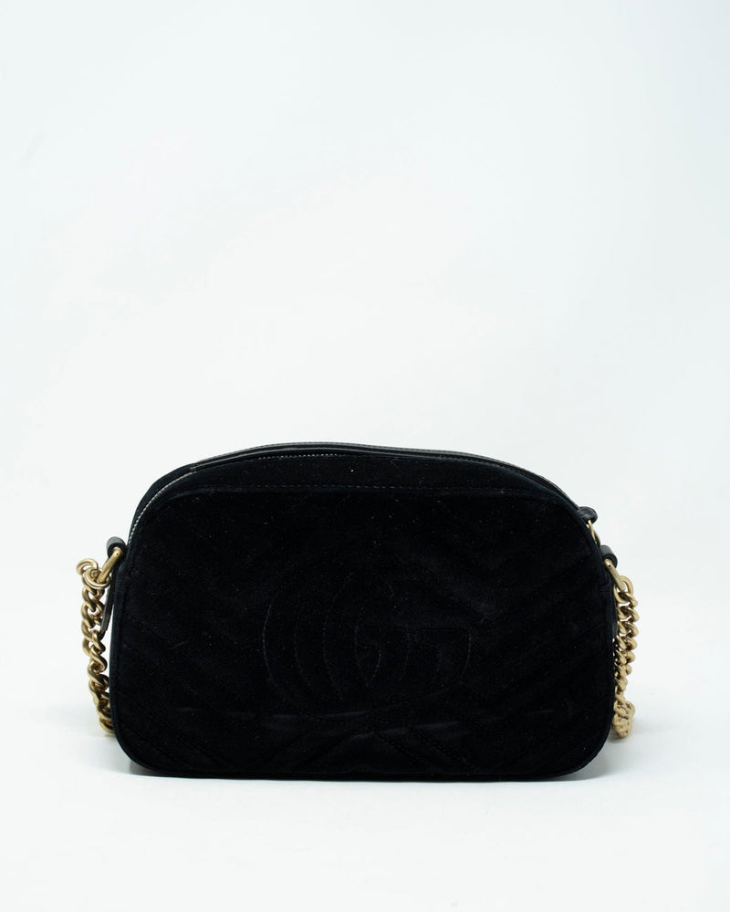 Gucci black velvet on sale crossbody