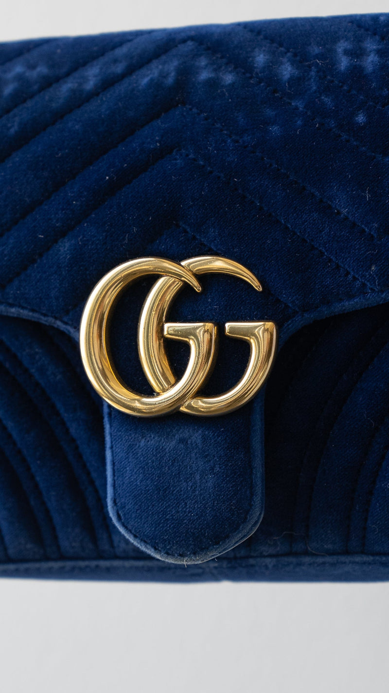 Gucci Blue Velvet Marmont RJL1696 LuxuryPromise