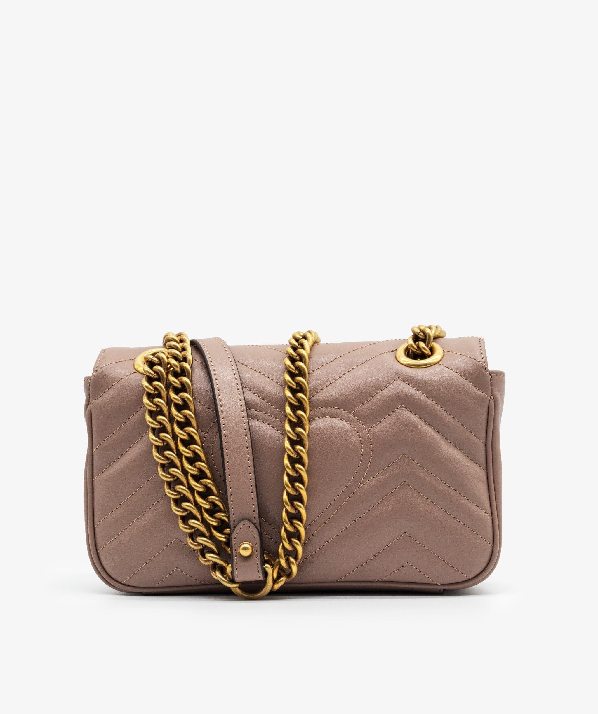 Gucci Gucci Brown Mini GG Marmont Crossbody Bag - RJL1055