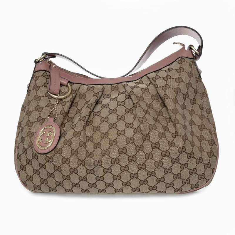 Gucci Gucci Canvas Beige & Pink Guccissima Tote Bag - AGL1190