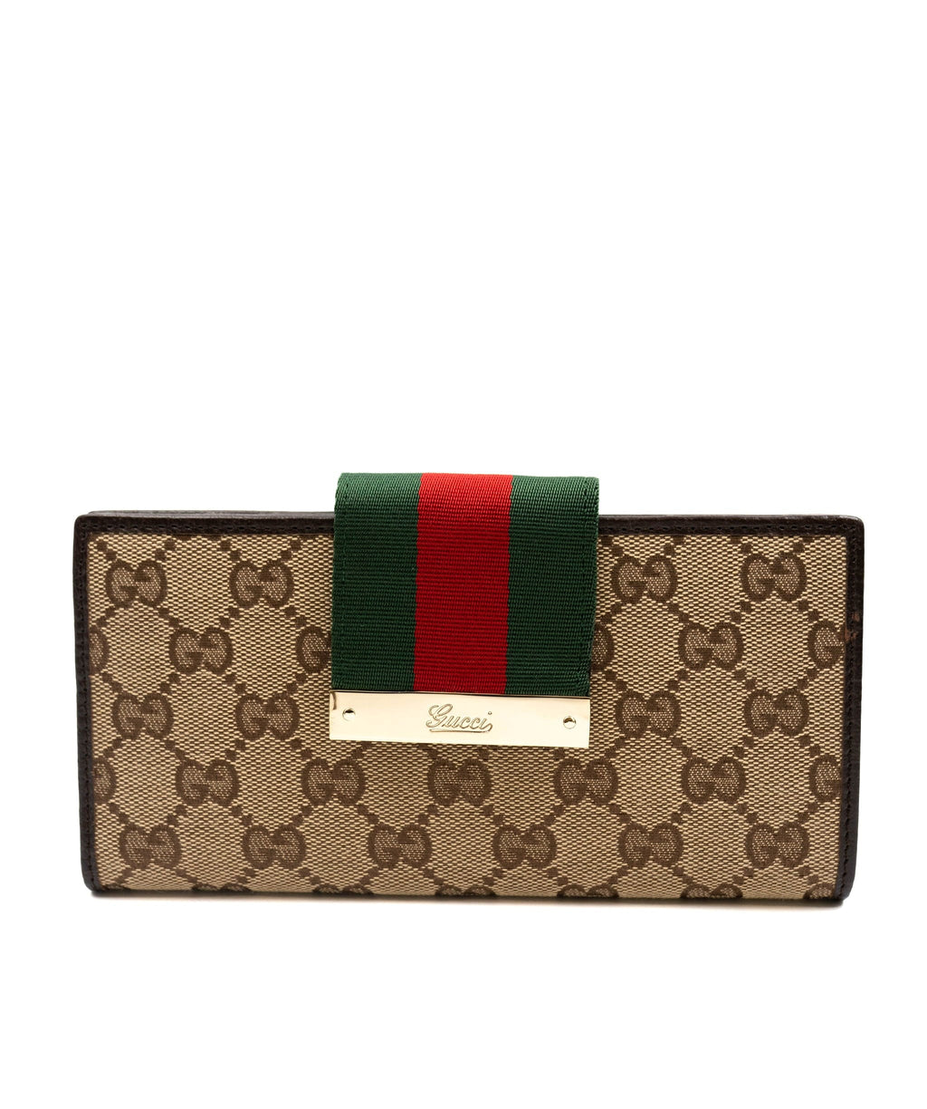 Gucci Canvas Ophidia GG Continental Wallet