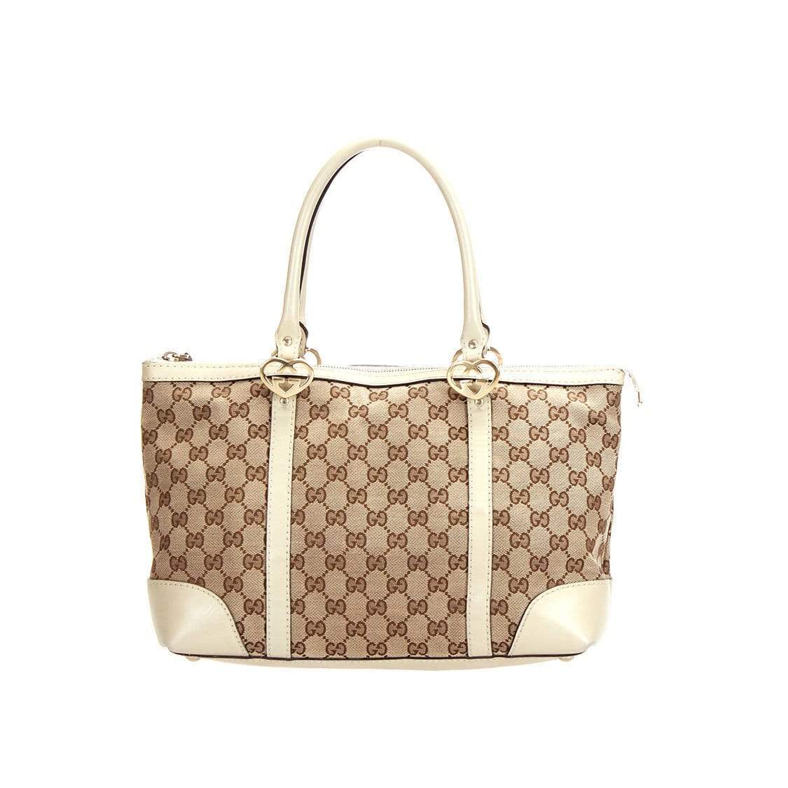 Gucci Gucci GG Canvas Lovely Heart Tote