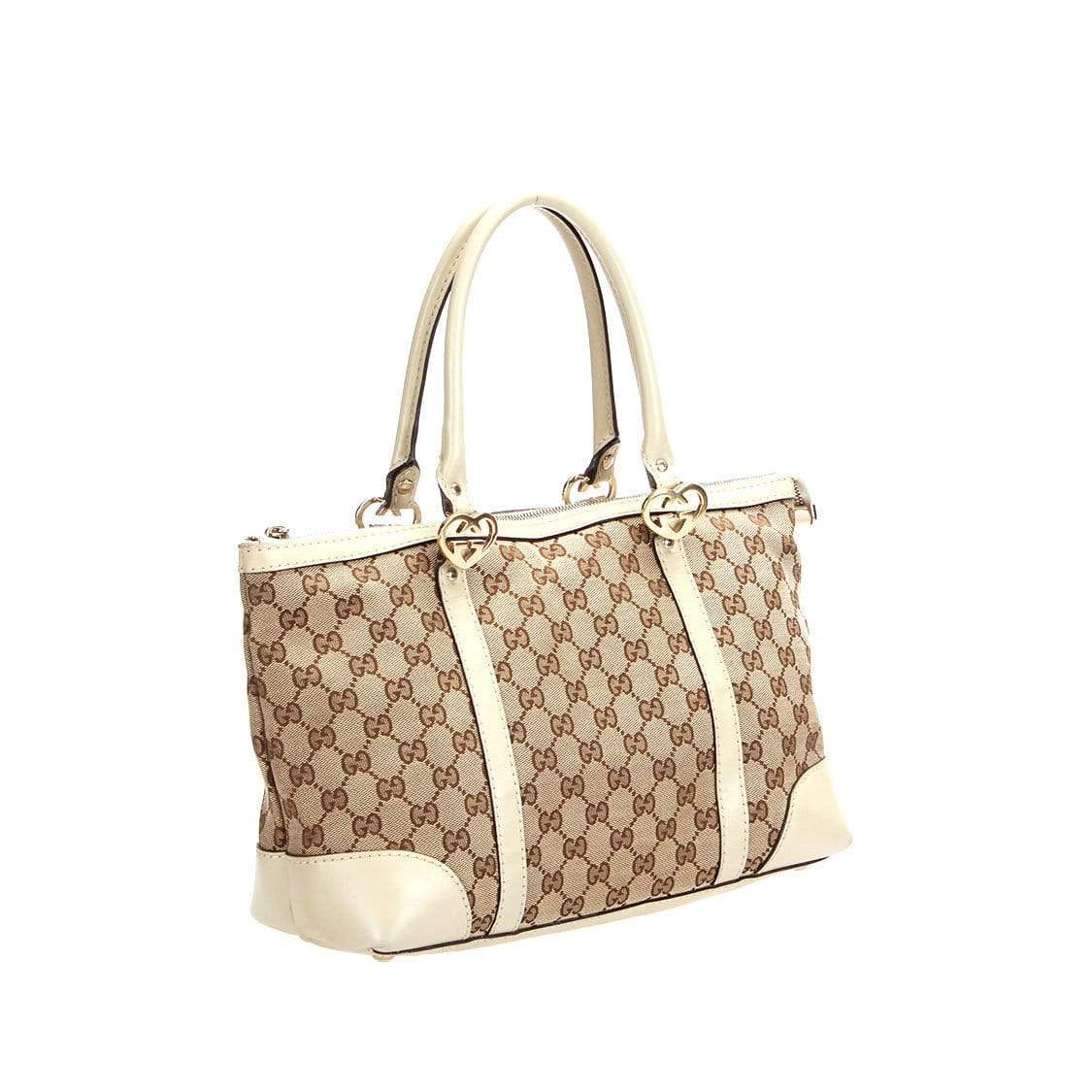 Gucci Gucci GG Canvas Lovely Heart Tote