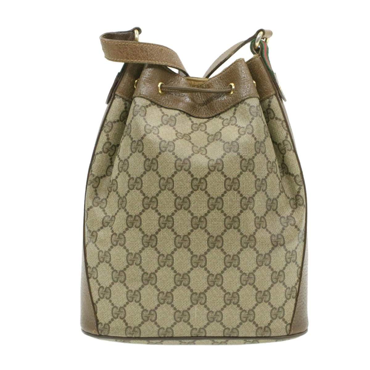 Gucci GUCCI GG Canvas Sherry Line Web Shoulder Bag