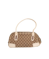 Gucci Gucci GG Canvas Top Hanle Bag GHW  AGL1086