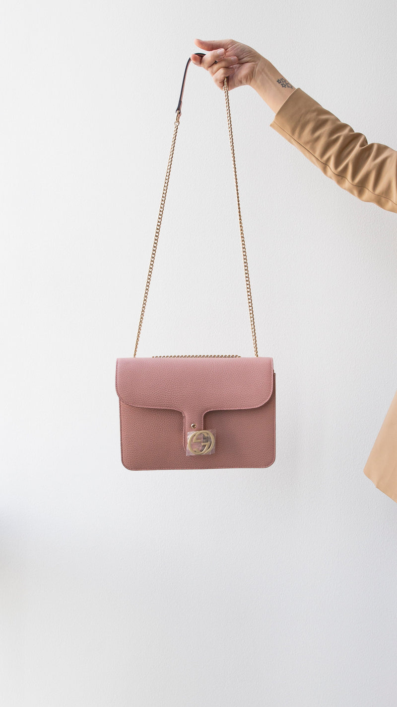 Gucci interlocking bag online pink