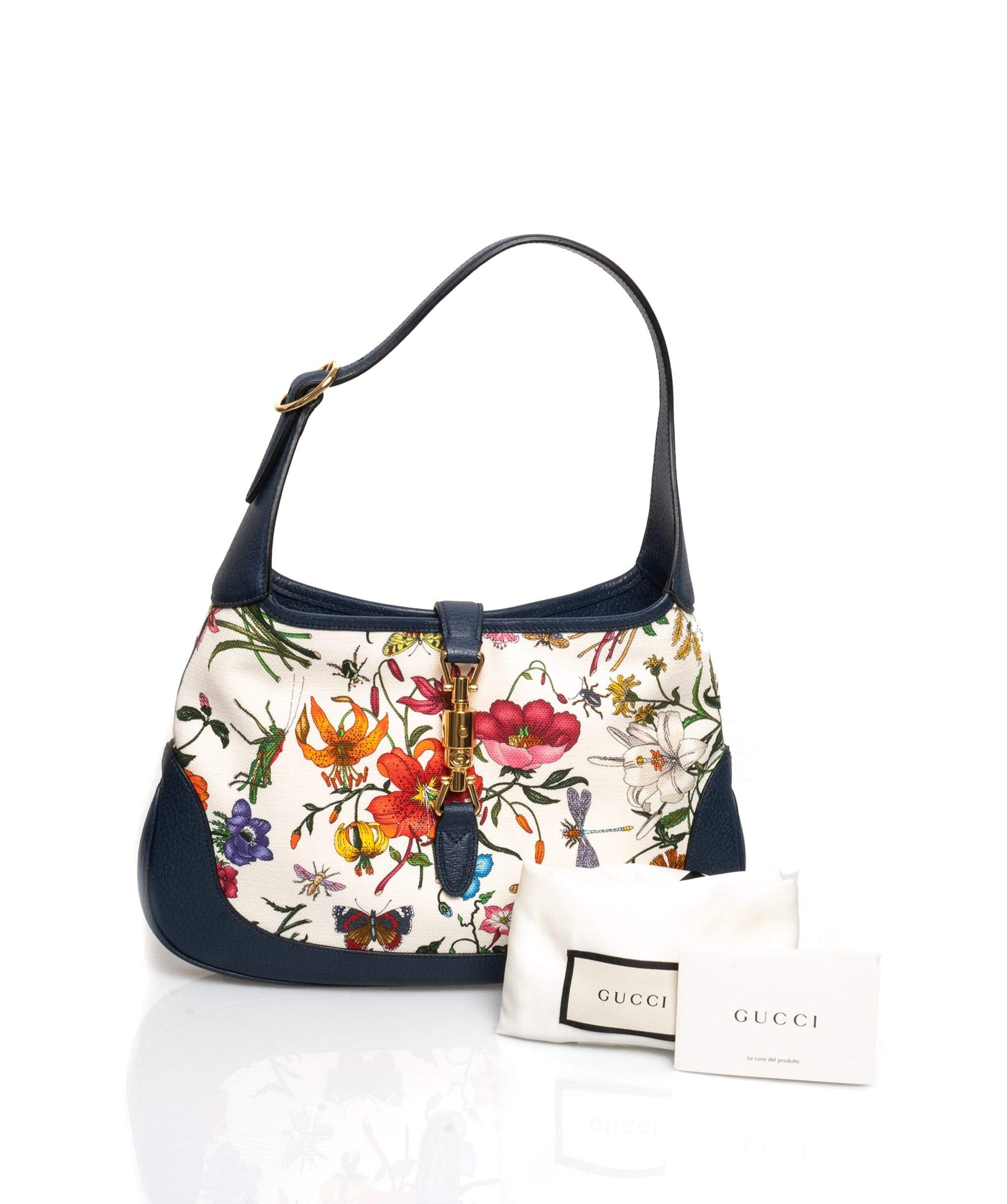 Gucci bag floral print sale