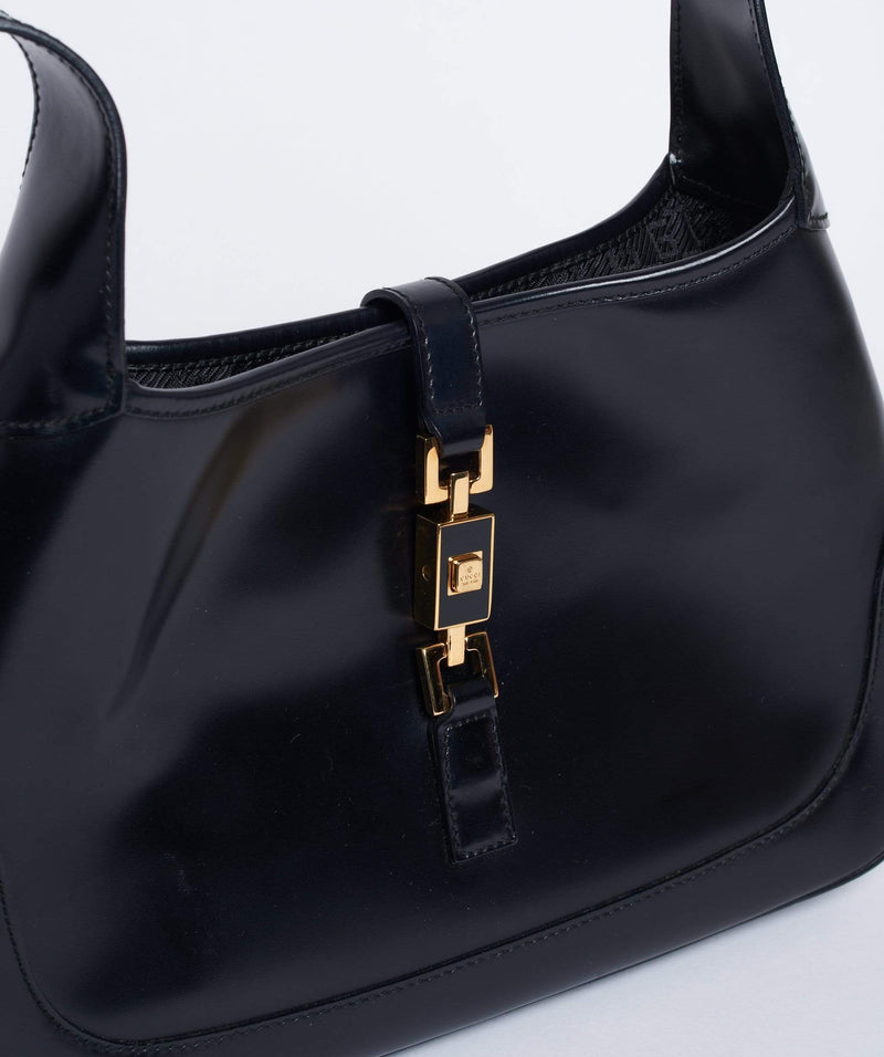 GUCCI Jackie Shoulder Bag Black Leather – LuxuryPromise