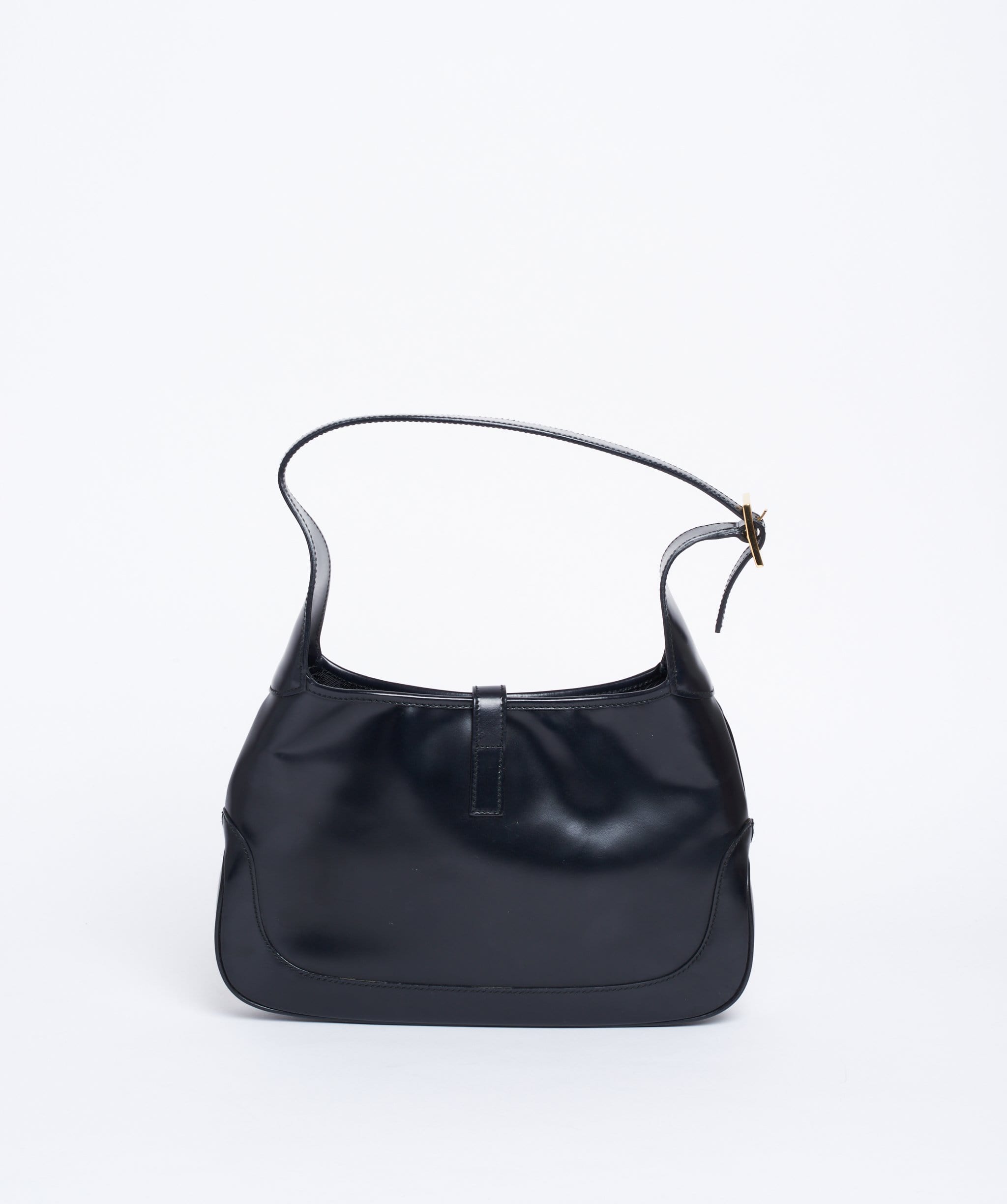 Gucci GUCCI Jackie Shoulder Bag Black Leather