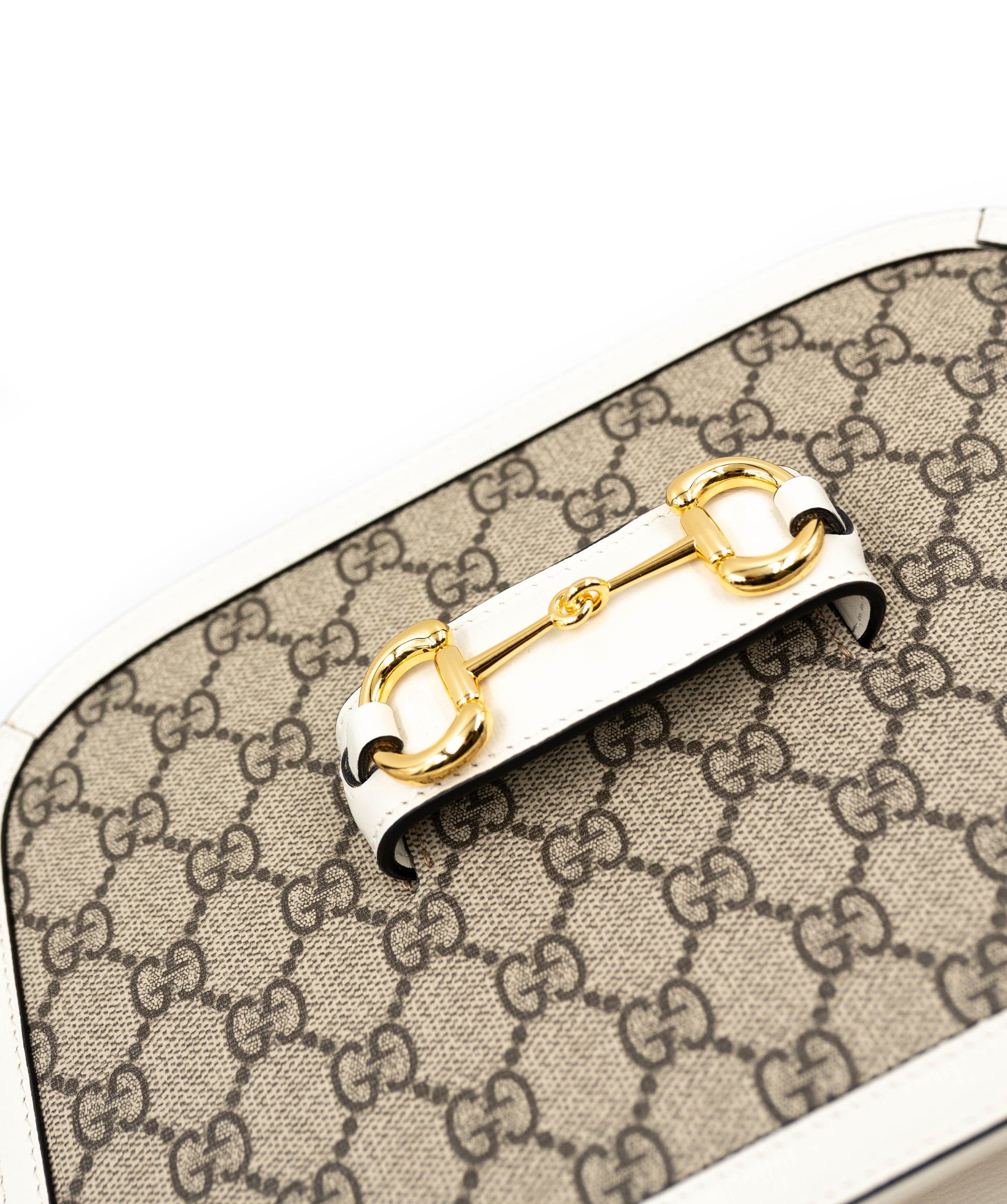 Gucci Gucci large horsebit gold shoulder bag AGC1347