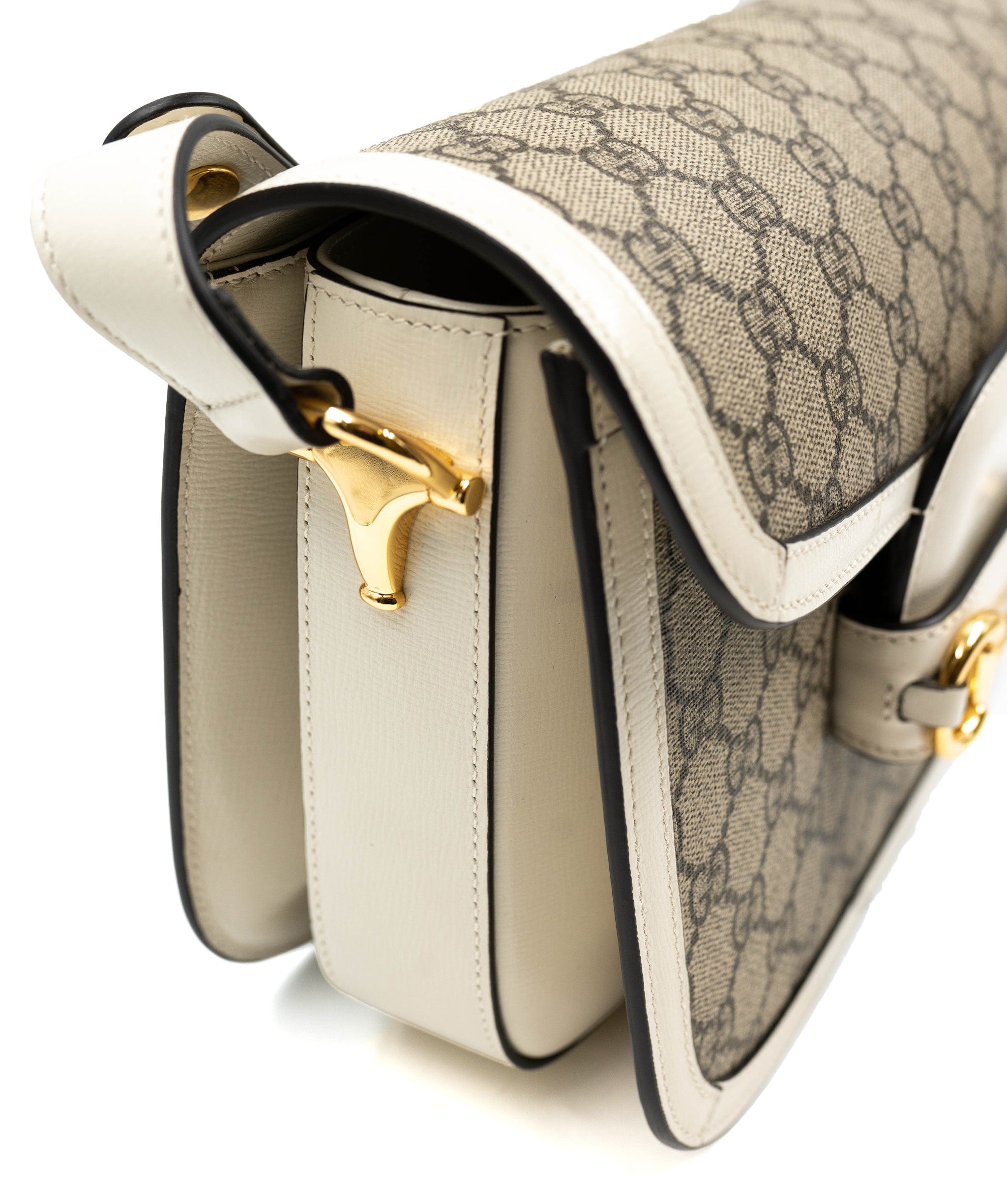 Gucci Gucci large horsebit gold shoulder bag AGC1347
