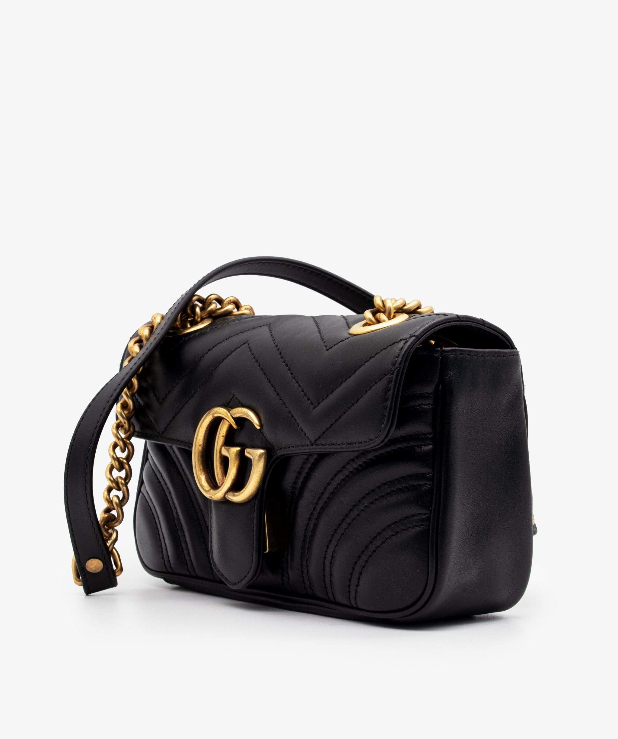 Gucci Gucci Marmont Black Leather Shoulder bag