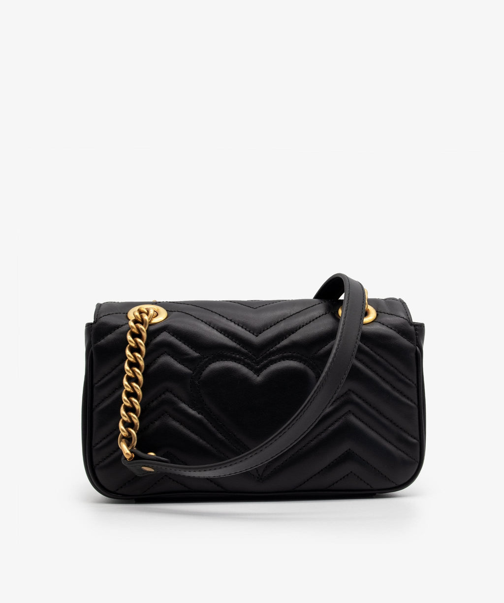 Gucci Marmont Black Leather Shoulder bag LuxuryPromise