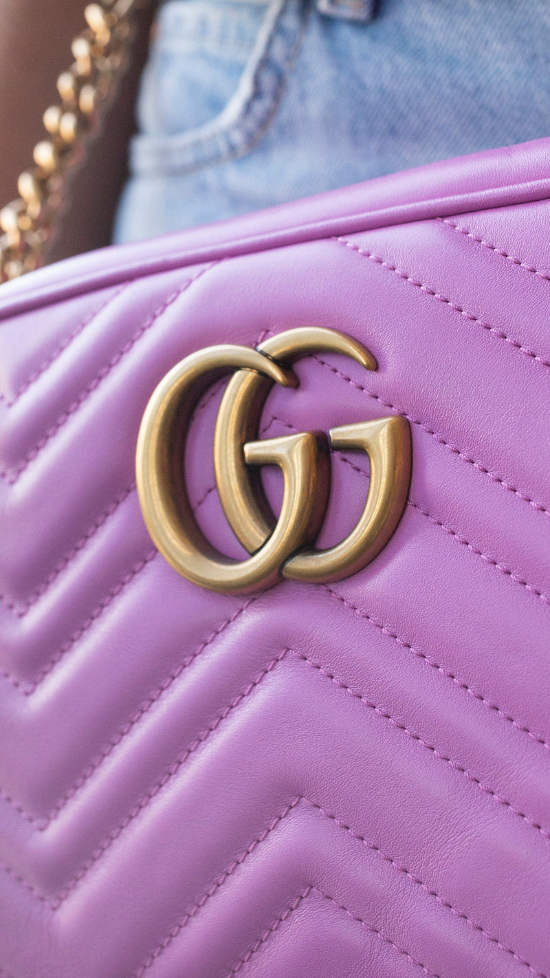 Purple hot sale gucci marmont