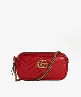 Gucci Gucci Marmont red chain bag