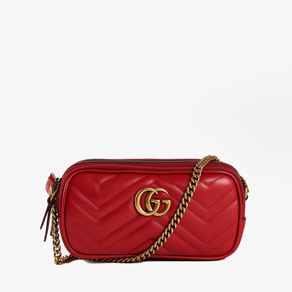 Gucci Marmont red chain bag LuxuryPromise