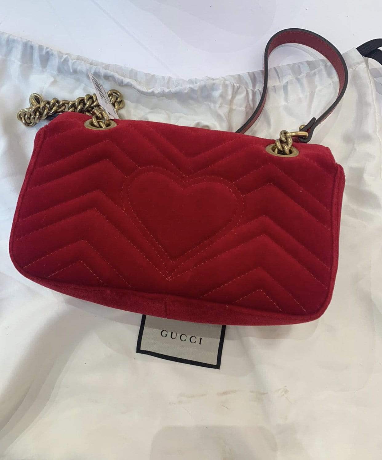 Gucci Gucci Marmont velvet red