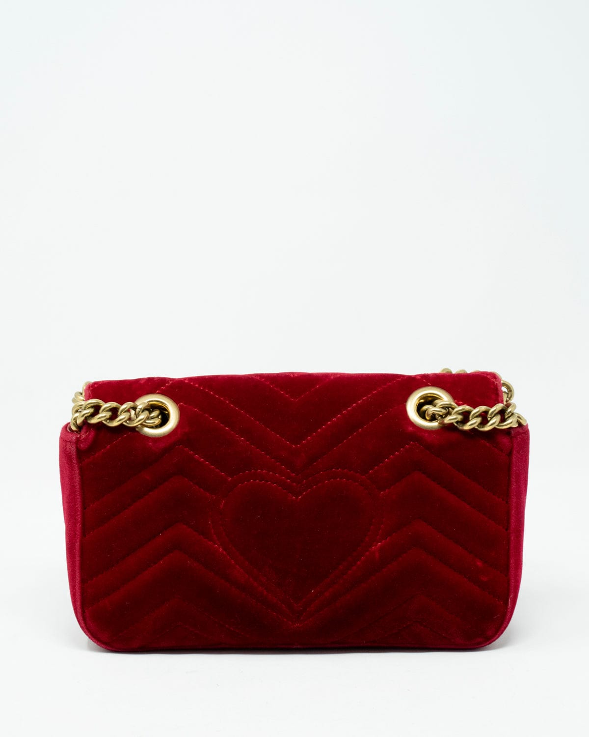 Gucci Gucci Maront velvet red bag - ADL2011