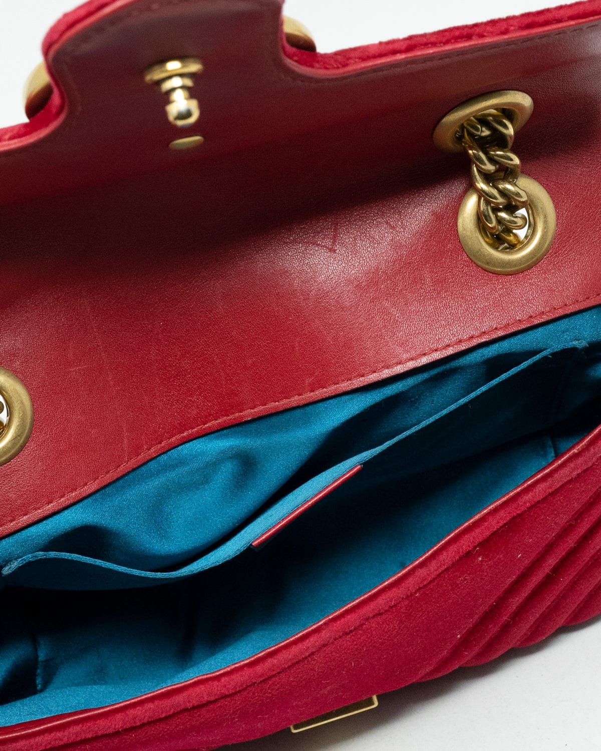 Gucci Gucci Maront velvet red bag - ADL2011