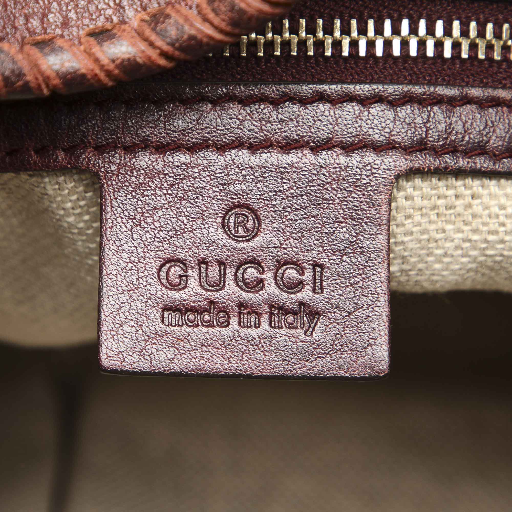 Gucci Gucci New Jackie Tassel Canvas Satchel NW5324