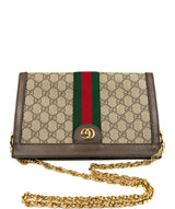 Gucci Gucci Ophidia Canvas Clutch Bag With Gold Chain AGC1425