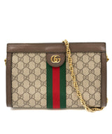 Gucci Gucci Ophidia Canvas Clutch Bag With Gold Chain AGC1425