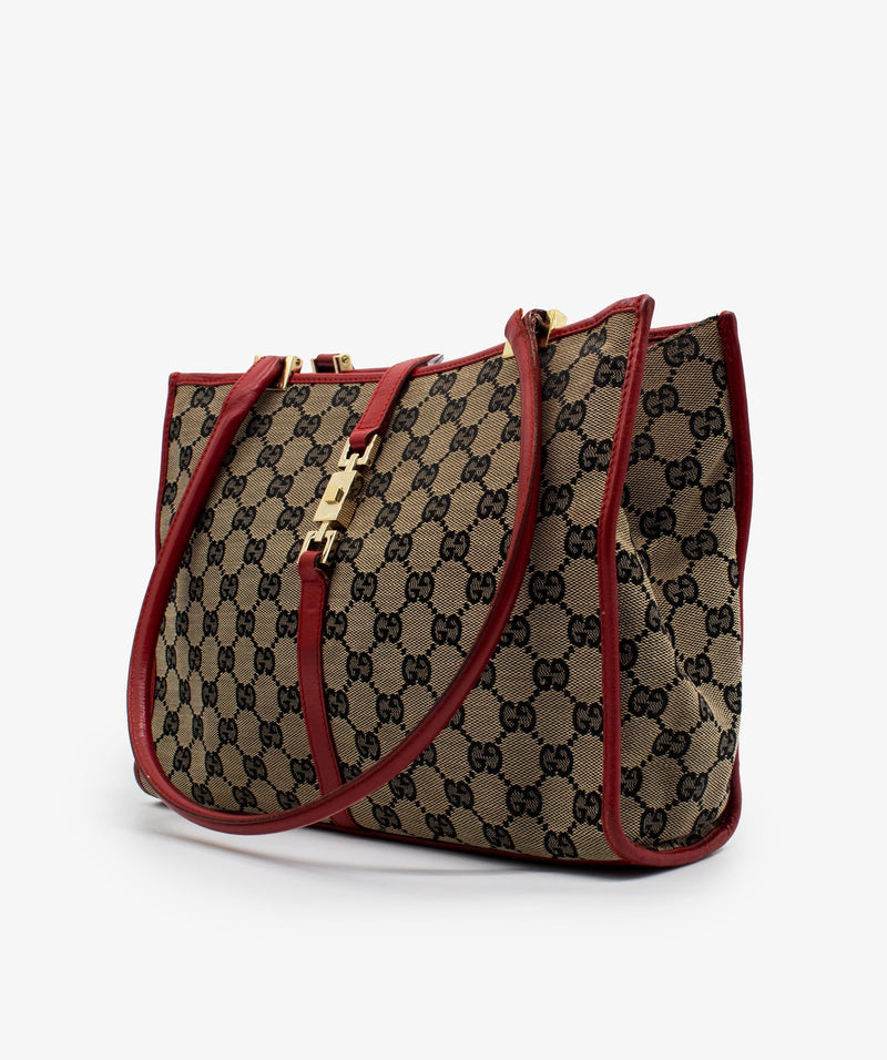 Gucci Gucci Red Canvas Bag - RJL1074