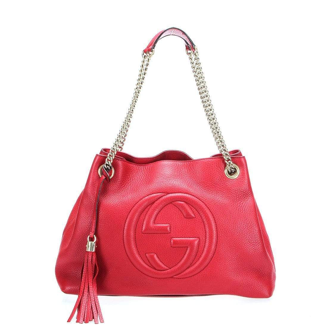 Gucci Gucci Red Chain Soho Tote Bag - RCL1099
