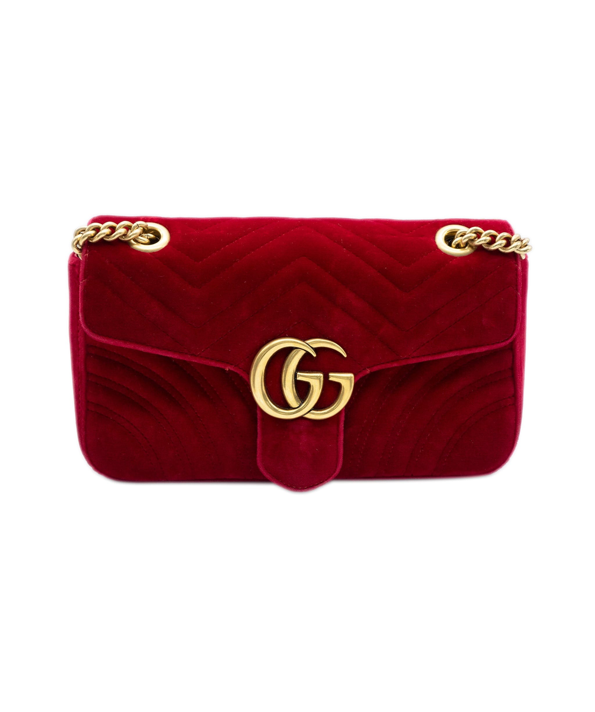 Gucci Red Velvet Marmont Bag All0353 – Luxurypromise