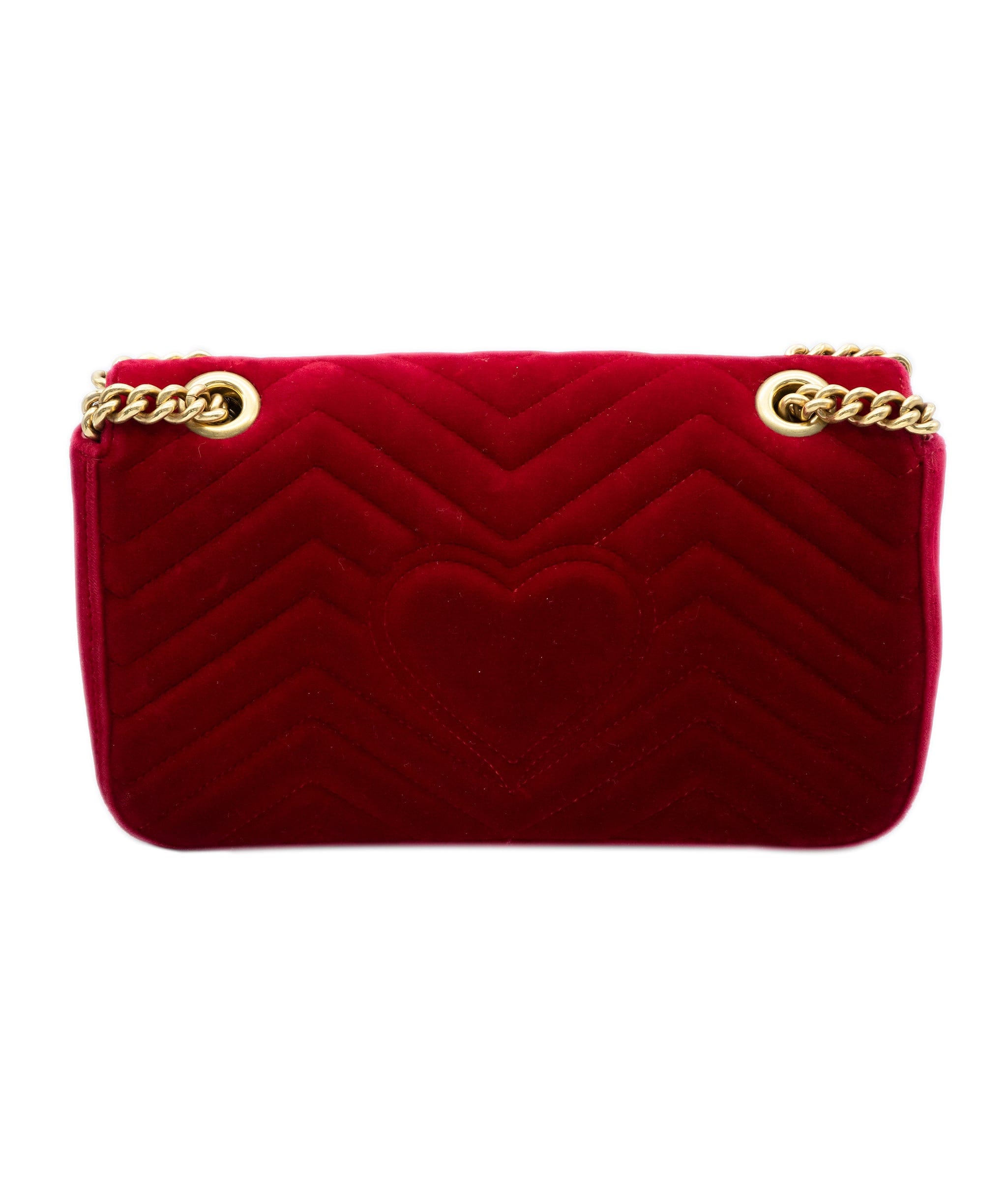 Gucci Gucci red velvet marmont bag ALL0353