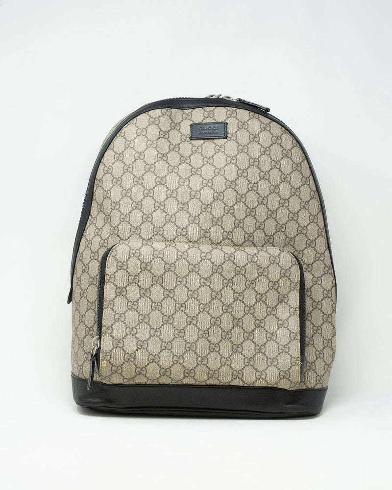 Gucci supreme outlet backpack black