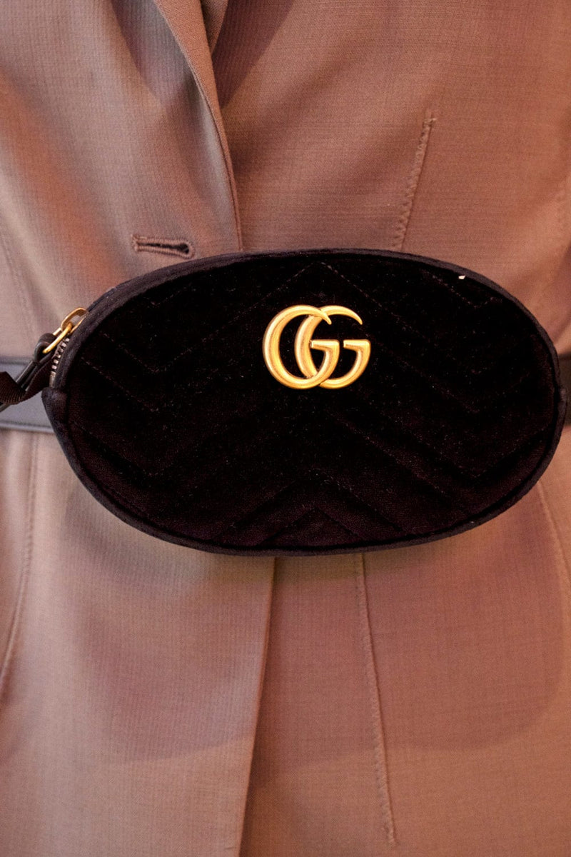 Gucci Gucci Velvet Marmont Belt Bag NW5377
