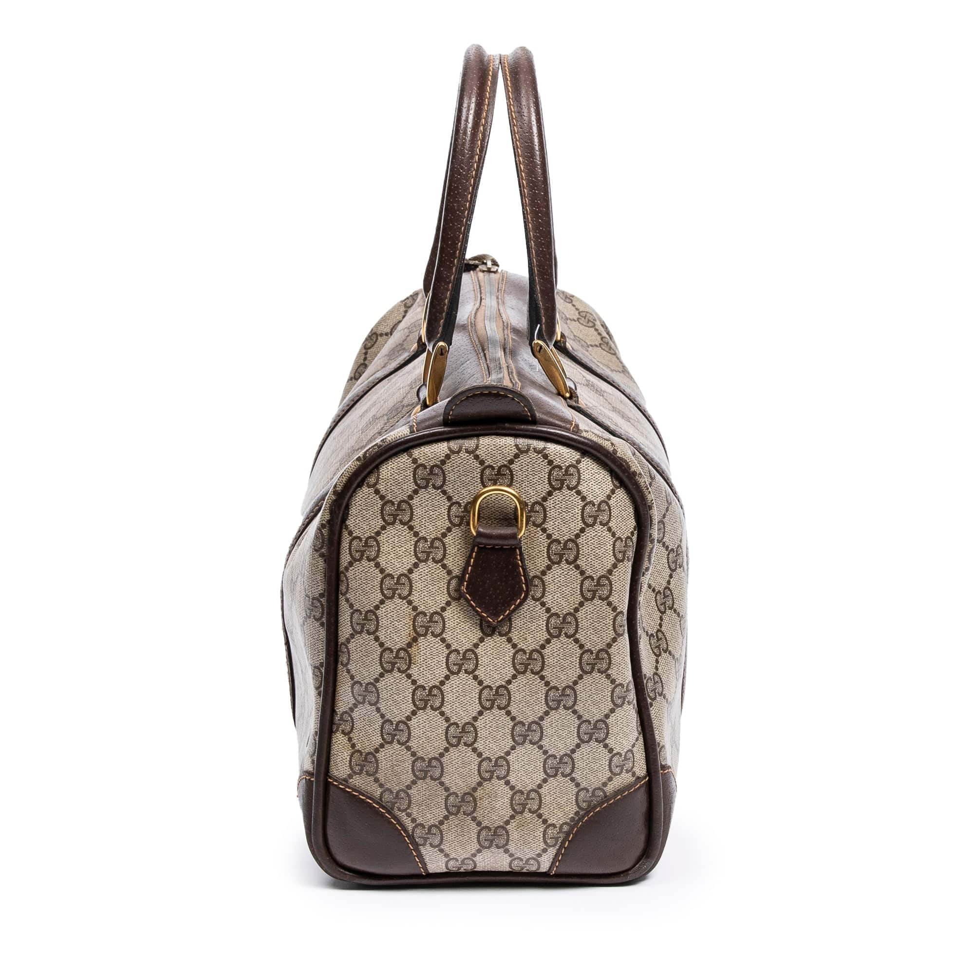 Gucci Gucci Vintage Brown Supreme Boston Bag - AWC1627