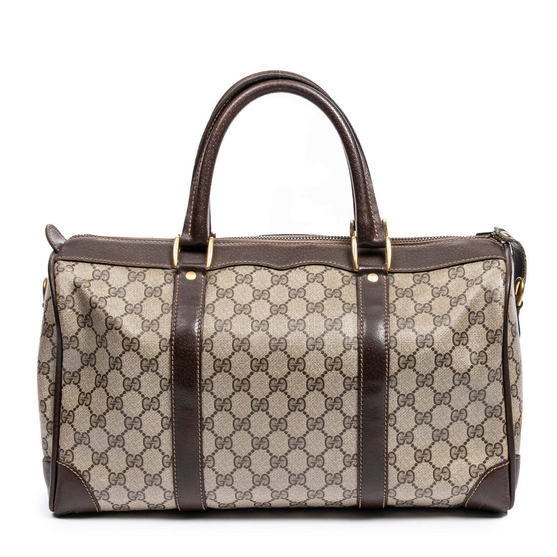 customer doing exchange - Gucci Vintage Brown Supreme Boston Bag - AWC –  LuxuryPromise