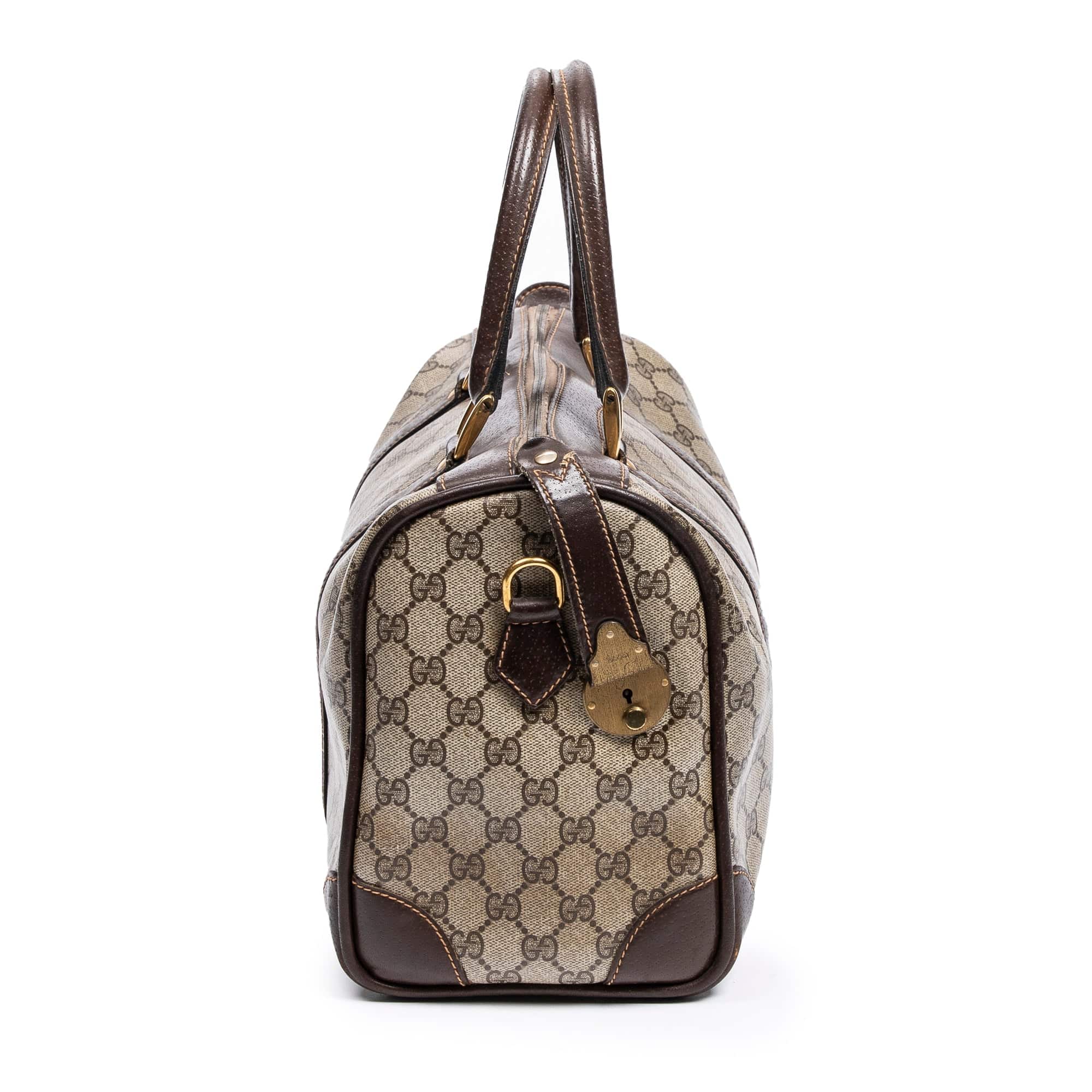 Gucci Gucci Vintage Brown Supreme Boston Bag - AWC1627