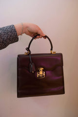 Gucci Gucci Vintage Lady Lock Top Handle Brown Hand Bag - AWL1945