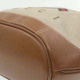 Gucci GUCCI Vintage Marine Shoulder Bag Beige Canvas  - AWL1243