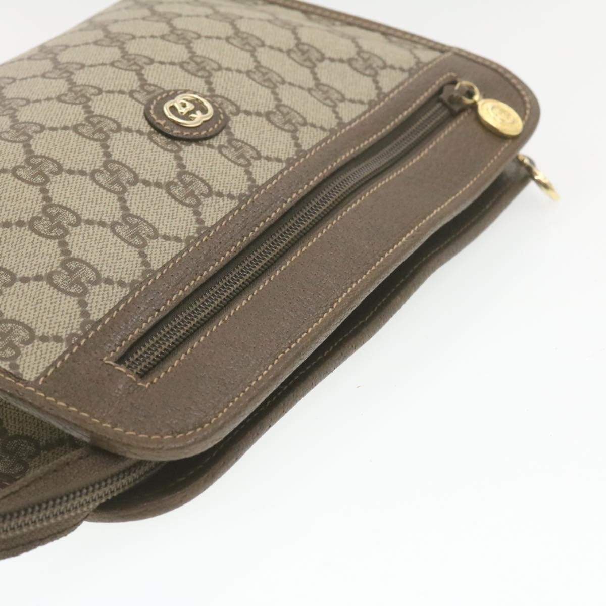 Gucci GUCCI Vintage Supreme Beige Clutch Bag