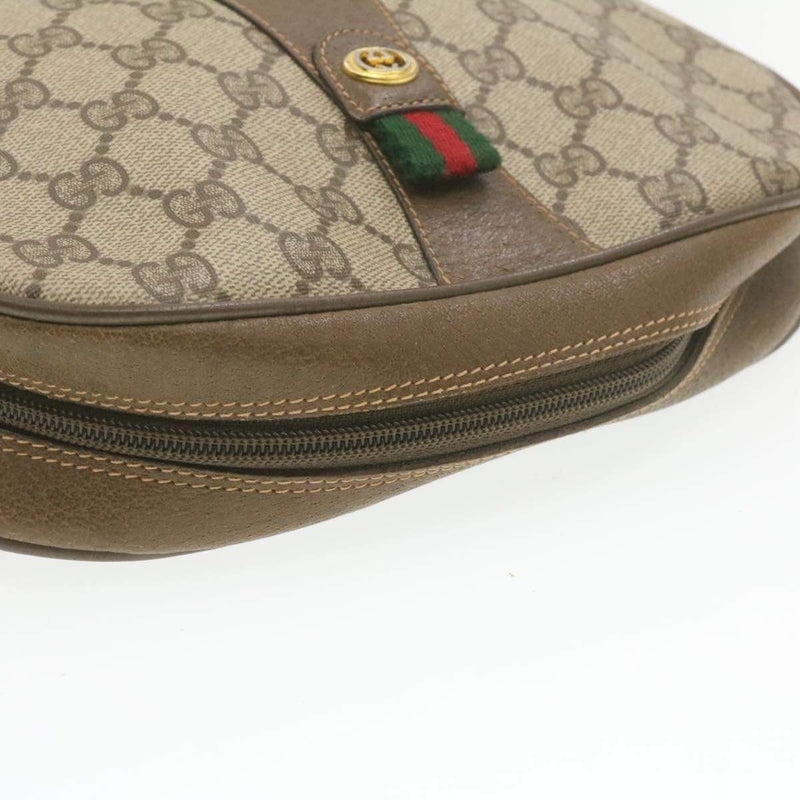 Gucci GUCCI Vintage Supreme GG Canvas Clutch Wristlet Bag