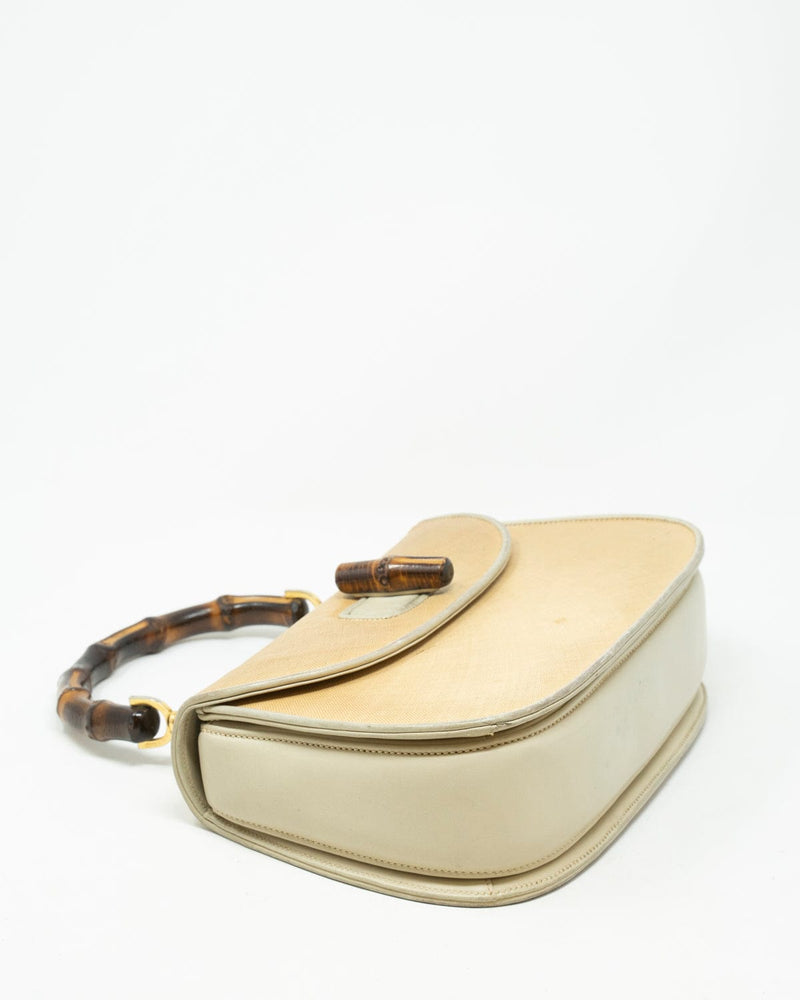 Gucci Bamboo Handle Two-Way Shoulder Handbag