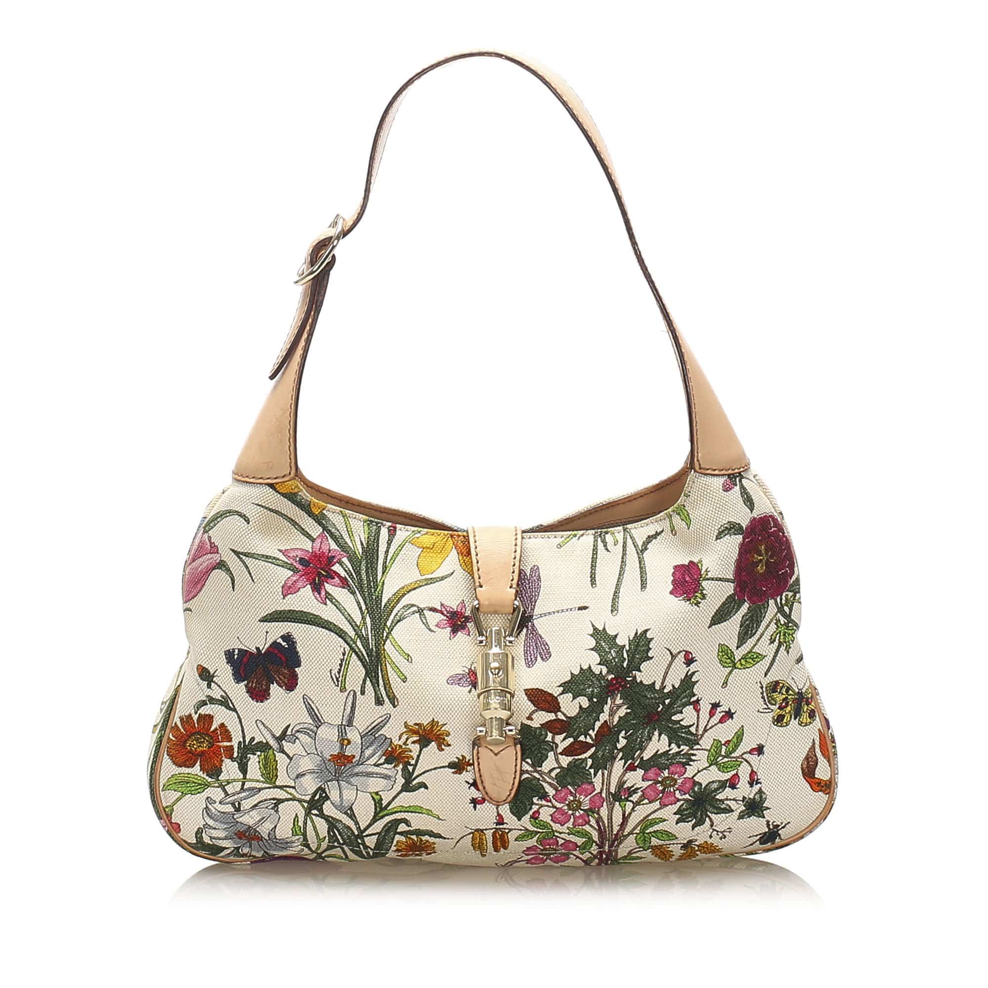 Gucci Guccissima Floral Jackie O Bag