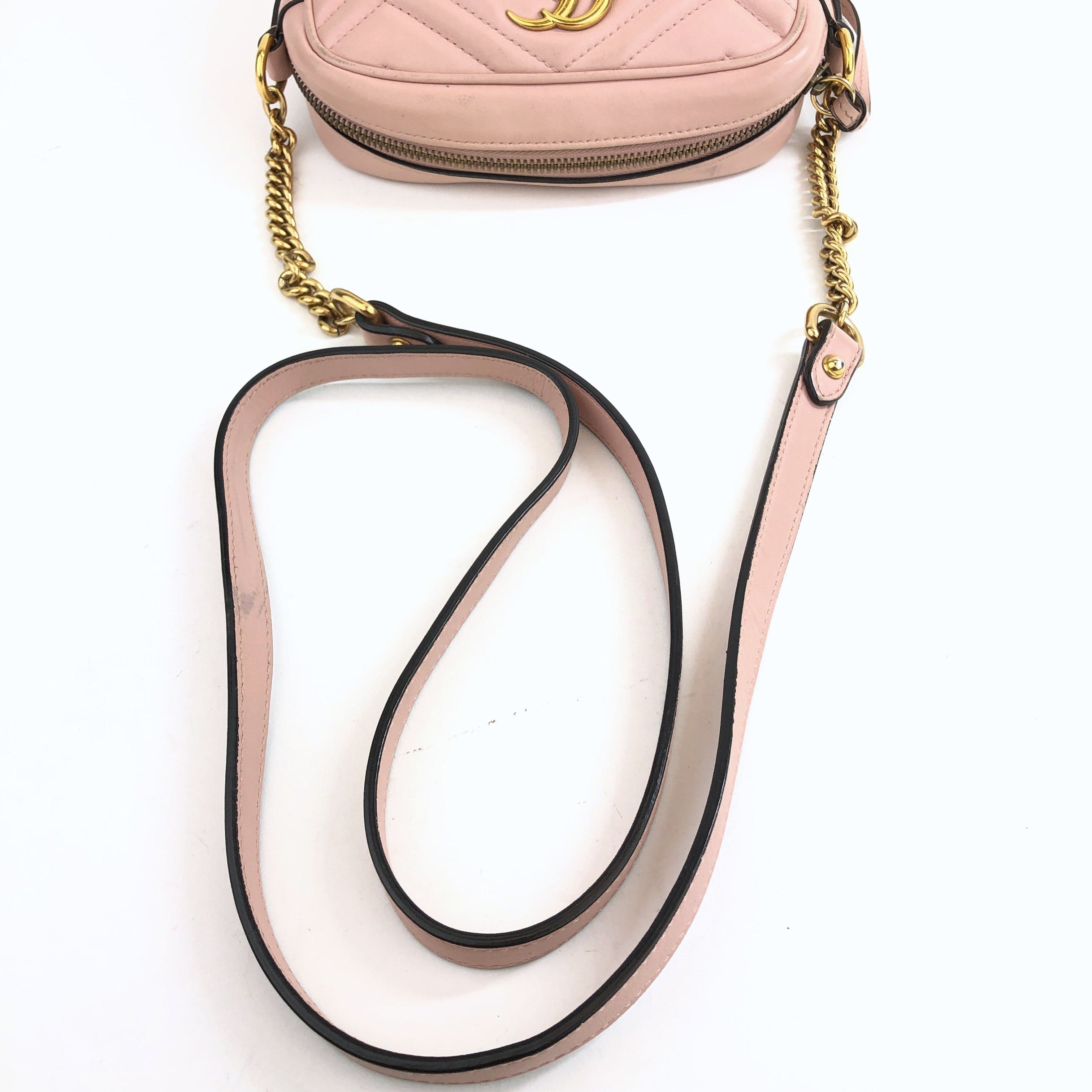 Gucci Pink Mini Gucci Marmont Shoulder Bag PXL2359