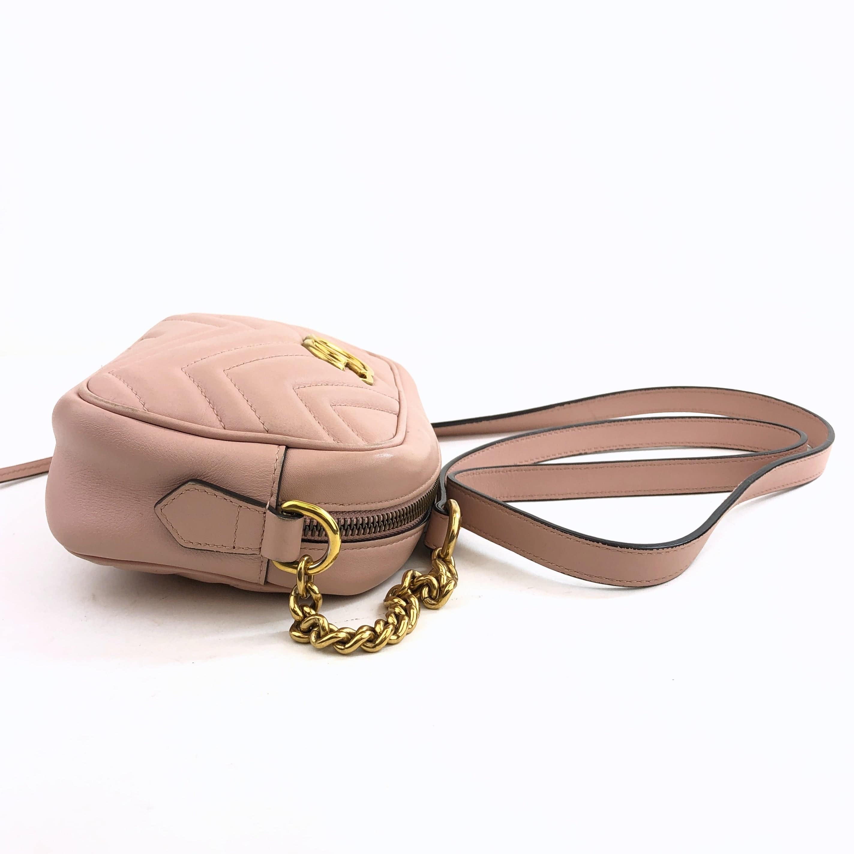 Gucci Pink Mini Gucci Marmont Shoulder Bag PXL2359