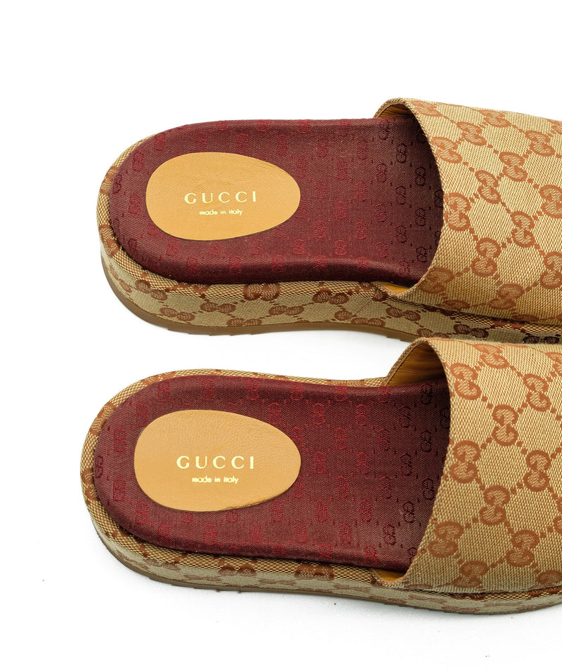 Gucci original gg canvas slides women hot sale