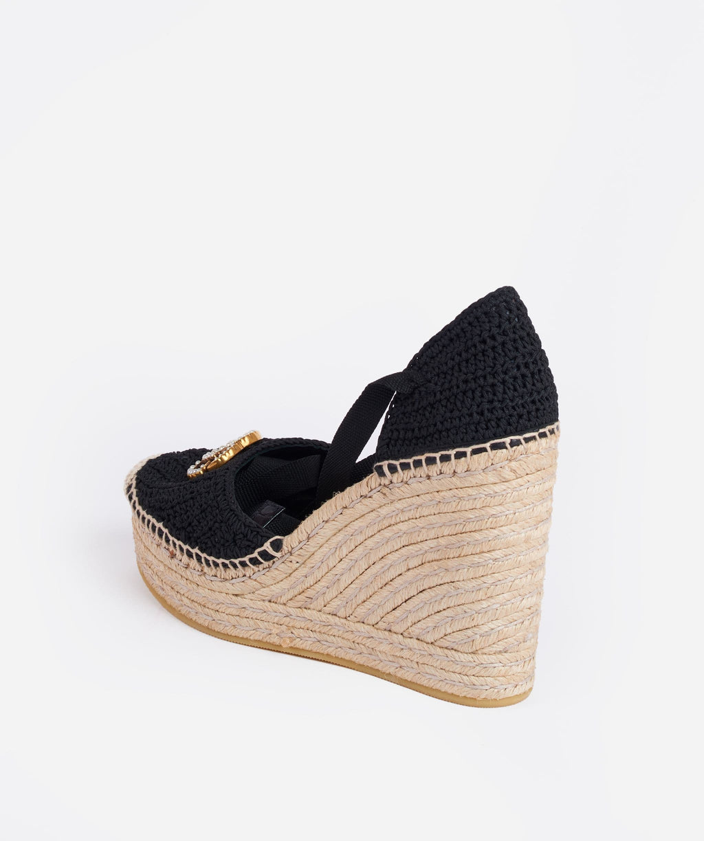 Gucci crochet hot sale wedge espadrilles