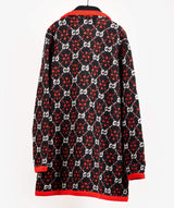 Gucci Gucci Navy Red Knitted Supreme Jacket